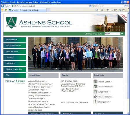 Ashlyns School, Berkhamsted